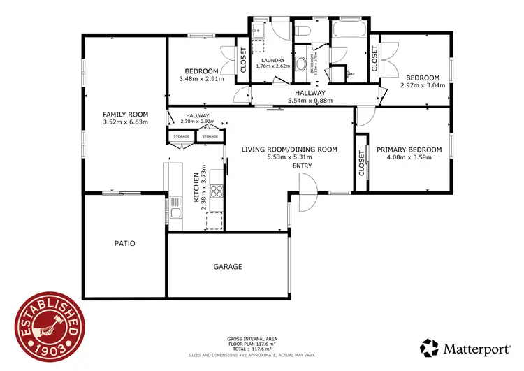 Floorplan of Homely house listing, 91 Polaris Street, Temora NSW 2666