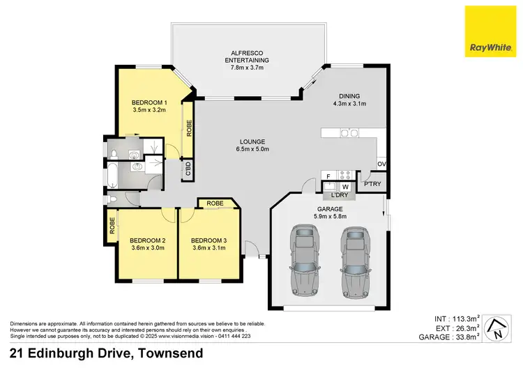Floorplan of Homely house listing, 21 Edinburgh Drive, Townsend NSW 2463