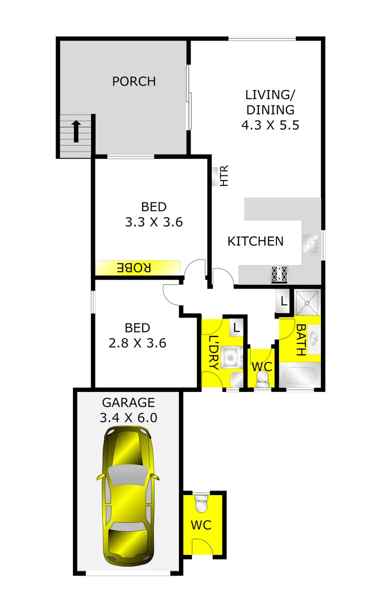 Floorplan of Homely unit listing, 4/31-33 Roslyn Road, Belmont VIC 3216