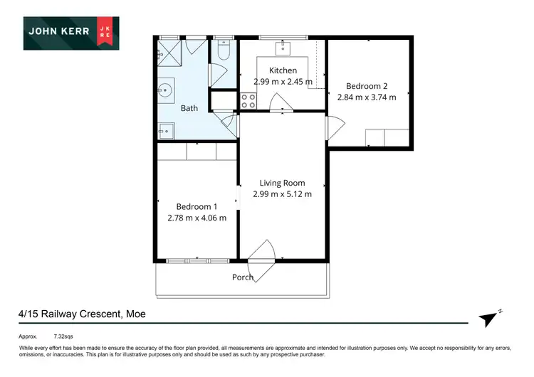 Floorplan of Homely unit listing, 4/15 Railway Crescent, Moe VIC 3825