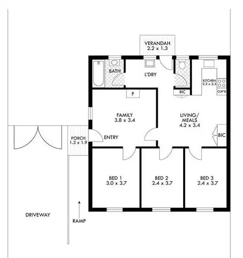 Floorplan of Homely house listing, 19 Holcomb Street, Elizabeth East SA 5112