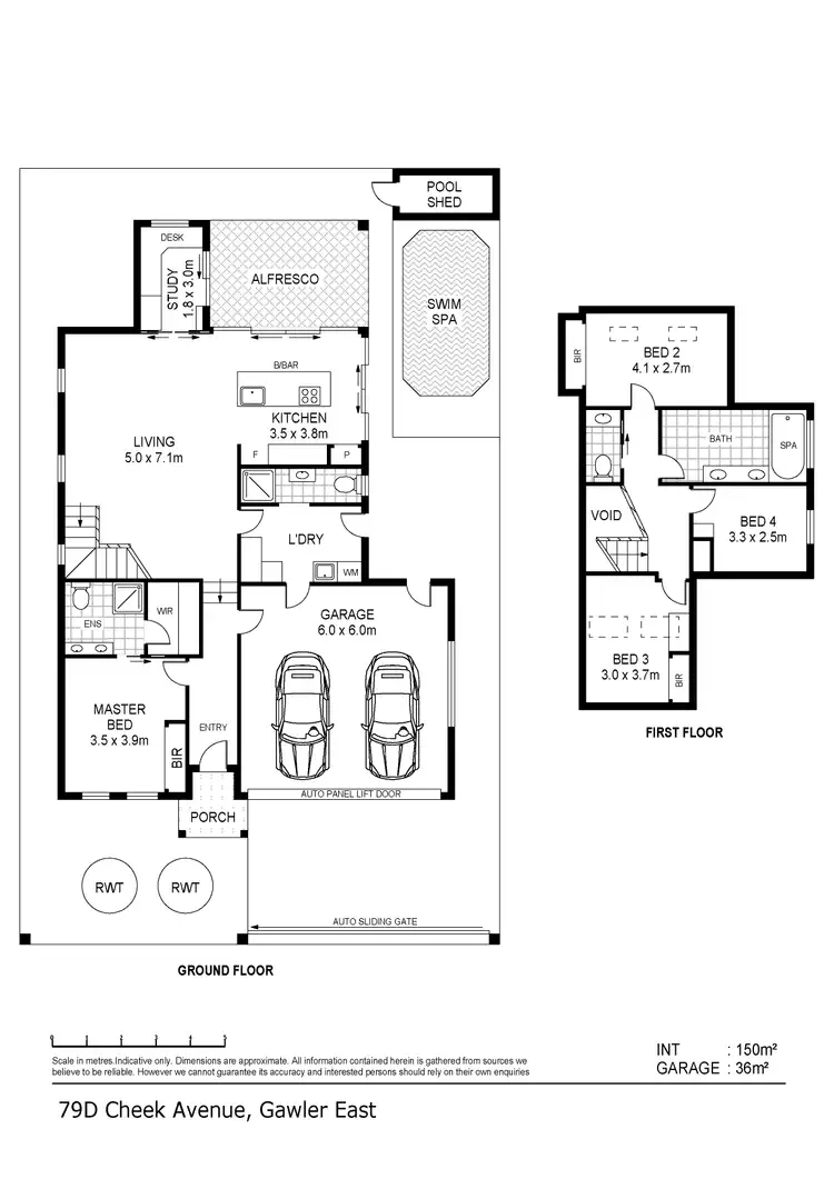 Floorplan of Homely house listing, 79D Cheek Avenue, Gawler East SA 5118