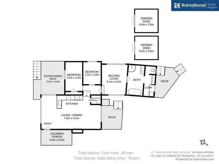 Floorplan of Homely house listing, 17 Serena Road, Adventure Bay TAS 7150