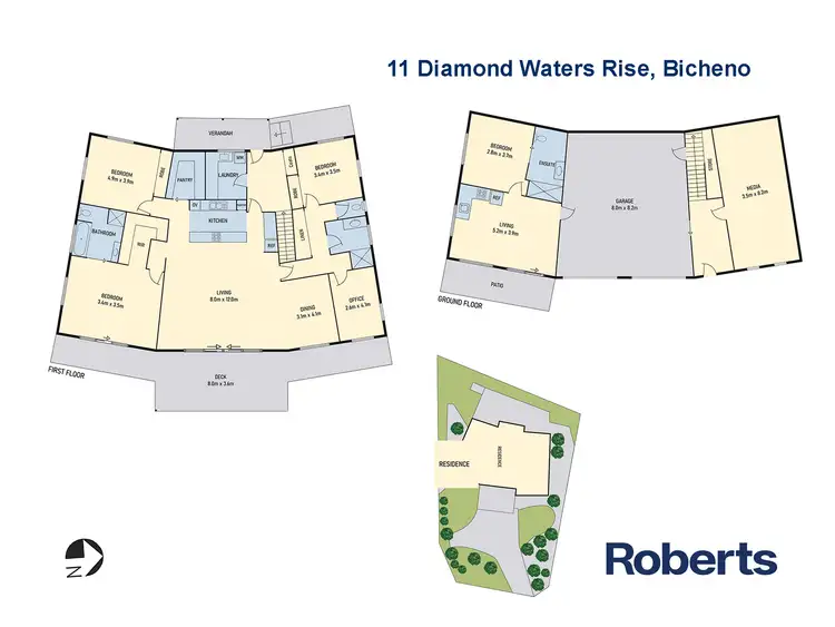 Floorplan of Homely house listing, 11 Diamond Waters Rise, Bicheno TAS 7215