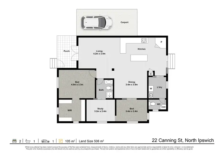 Floorplan of Homely house listing, 22 Canning Street, North Ipswich QLD 4305