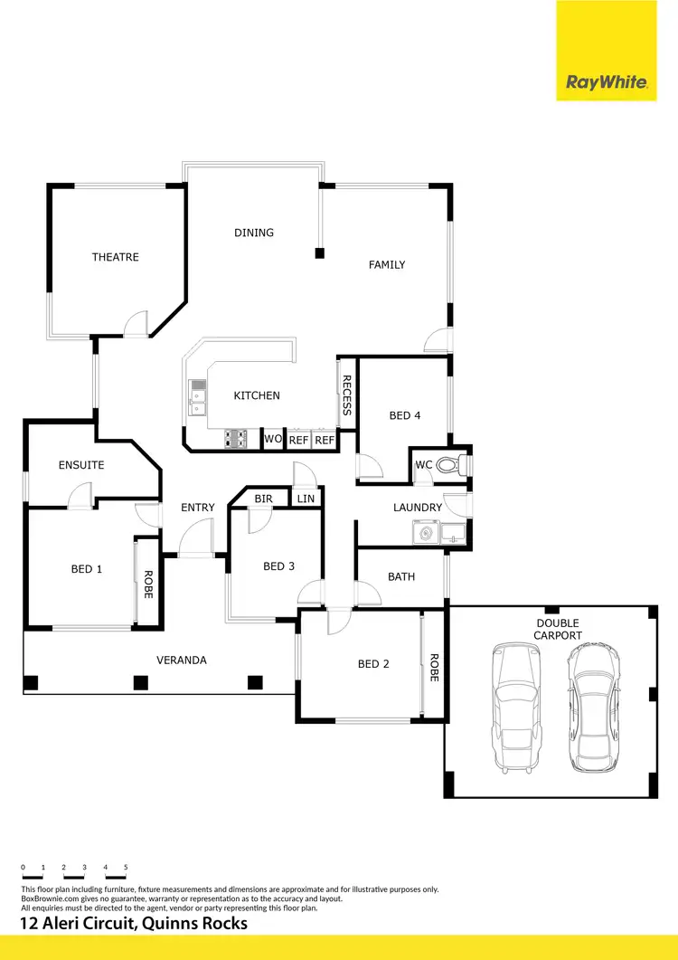 Floorplan of Homely house listing, 12 Aleri Circuit, Quinns Rocks WA 6030