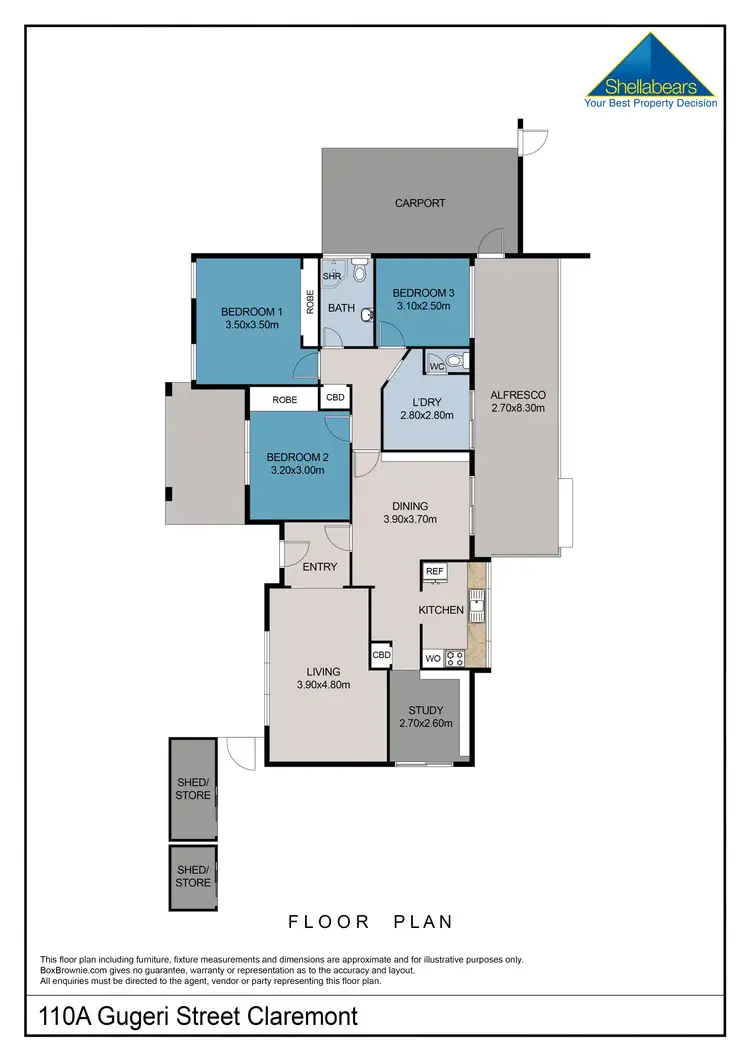 Floorplan of Homely house listing, 110A Gugeri Street, Claremont WA 6010