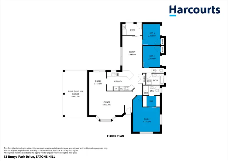 Floorplan of Homely house listing, 83 Bunya Park Drive, Eatons Hill QLD 4037