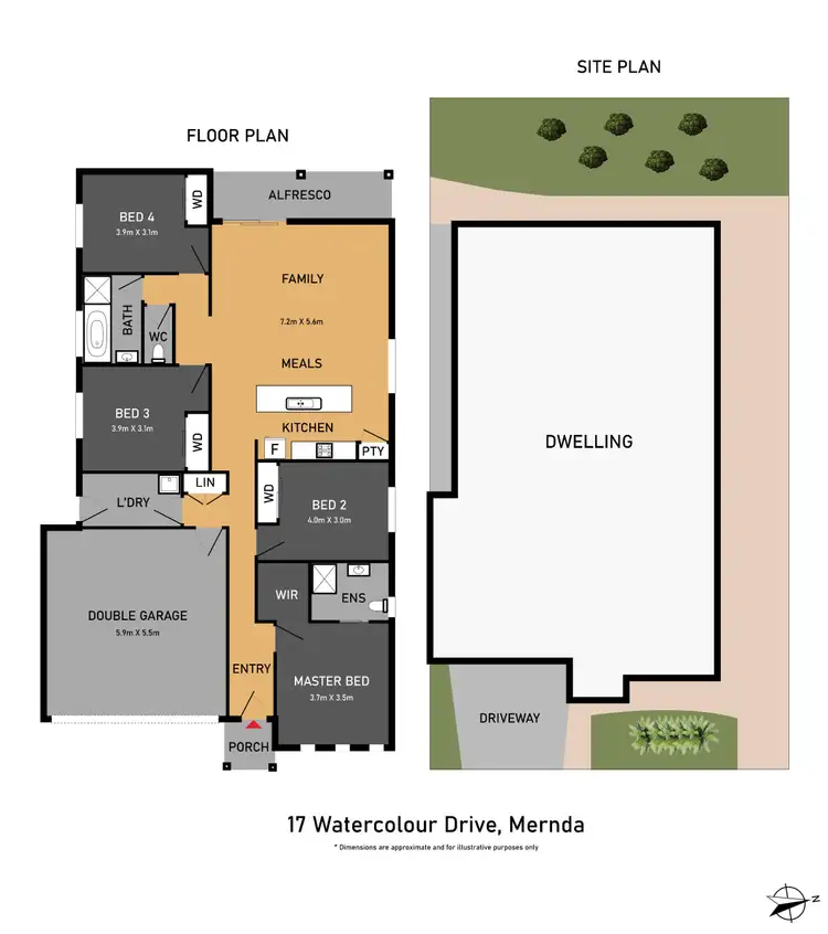 Floorplan of Homely house listing, 17 Watercolour Drive, Mernda VIC 3754