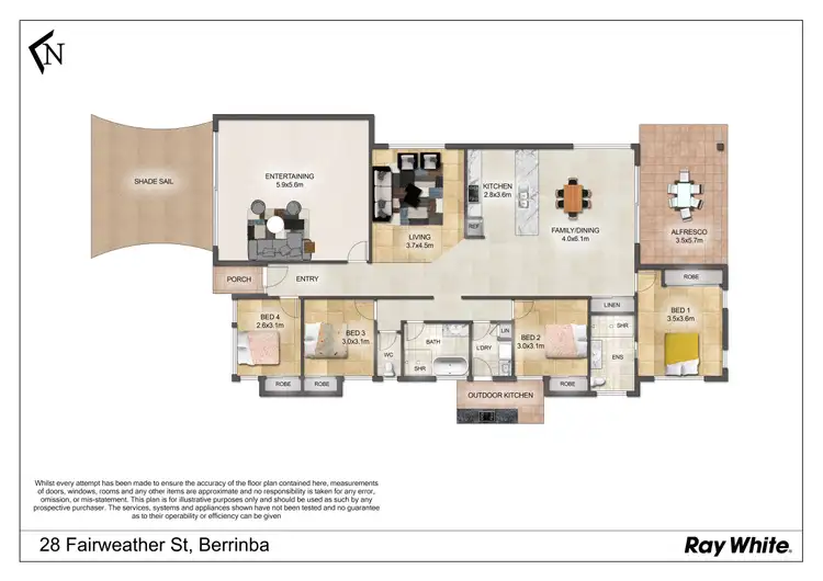 Floorplan of Homely house listing, 28 Fairweather Street, Berrinba QLD 4117