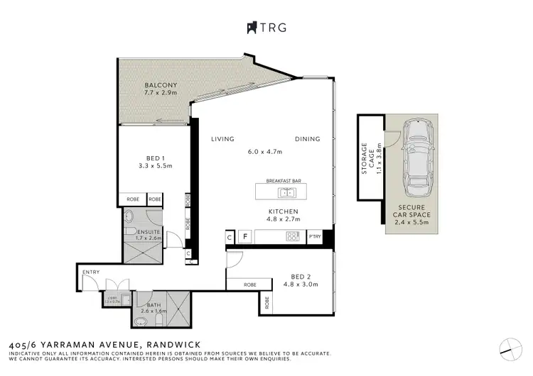 Floorplan of Homely apartment listing, 405/6 Yarraman Avenue, Randwick NSW 2031