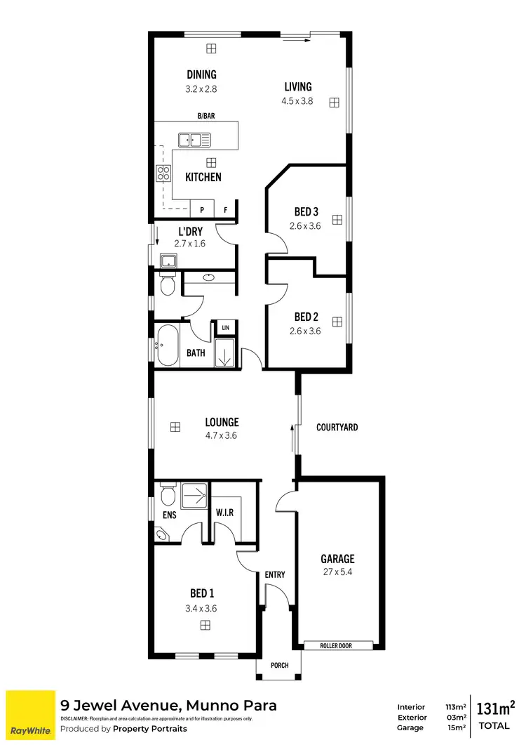 Floorplan of Homely house listing, 9 Jewel Avenue, Munno Para SA 5115