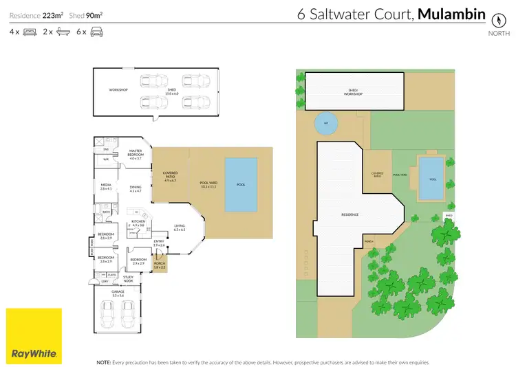 Floorplan of Homely house listing, 6 Saltwater Court, Mulambin QLD 4703