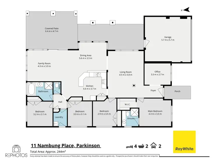 Floorplan of Homely house listing, 11 Nambung Place, Parkinson QLD 4115