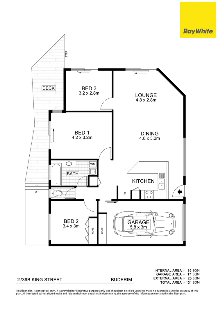 Floorplan of Homely unit listing, 2/39B King Street, Buderim QLD 4556