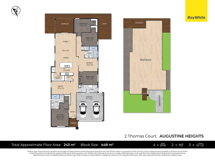 Floorplan of Homely house listing, 2 Thomas Court, Augustine Heights QLD 4300