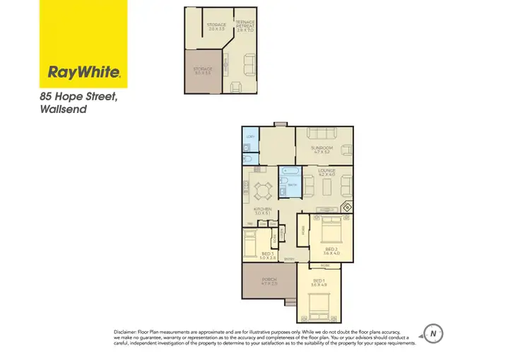 Floorplan of Homely house listing, 85 Hope Street, Wallsend NSW 2287