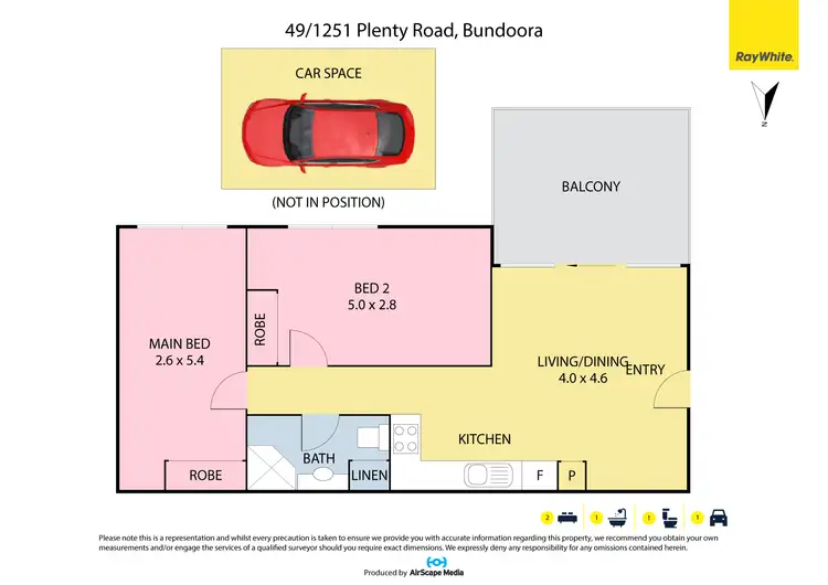 Floorplan of Homely apartment listing, 49/1251 Plenty Road, Bundoora VIC 3083