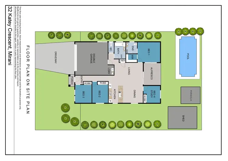 Floorplan of Homely house listing, 32 Katey Crescent, Mirani QLD 4754