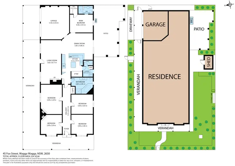 Floorplan of Homely house listing, 45 Fox Street, Wagga Wagga NSW 2650