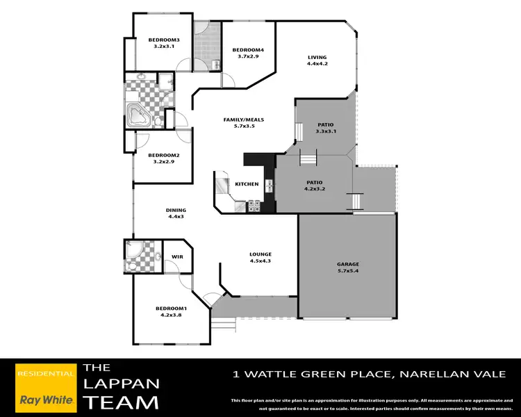 Floorplan of Homely house listing, 1 Wattle Green Place, Narellan Vale NSW 2567