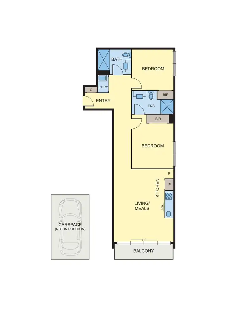 Floorplan of Homely apartment listing, 101/86 Cade Way, Parkville VIC 3052