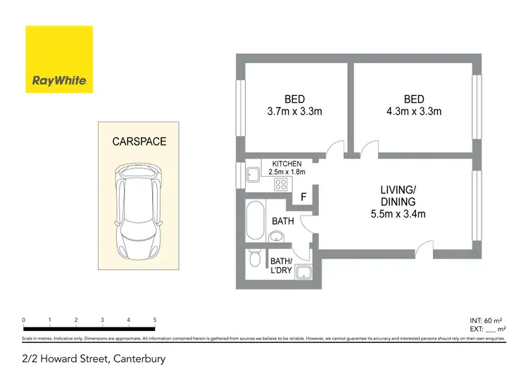 Floorplan of Homely apartment listing, 2/2 Howard Street, Canterbury NSW 2193
