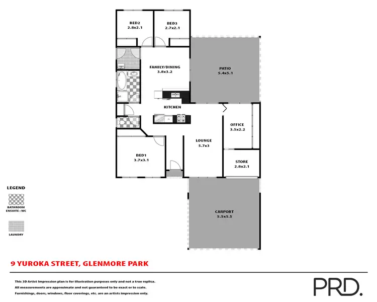 Floorplan of Homely house listing, 9 Yuroka St, Glenmore Park NSW 2745