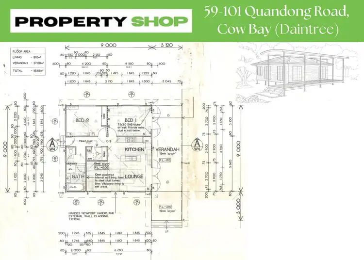 Floorplan of Homely house listing, 59-101 Quandong Road, Cow Bay, Daintree QLD 4873
