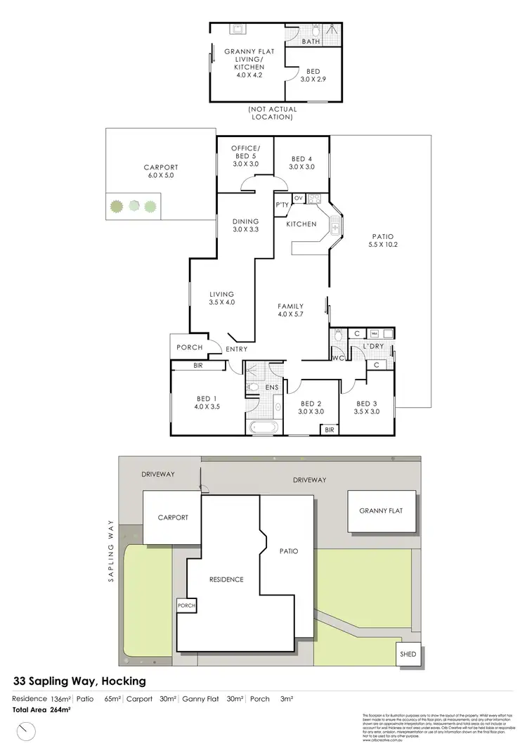 Floorplan of Homely house listing, 33 Sapling Way, Hocking WA 6065