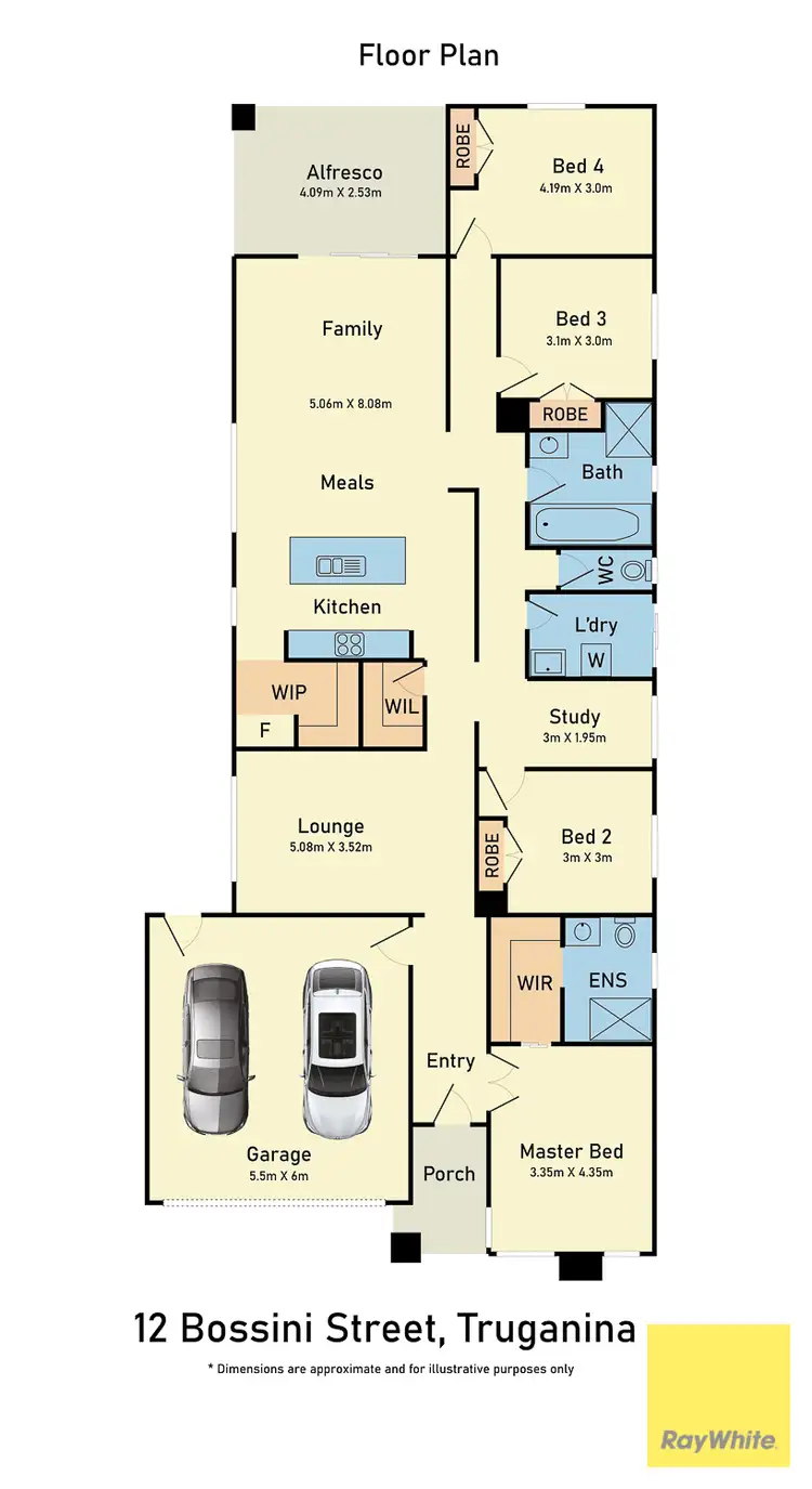 Floorplan of Homely house listing, 12 Bossini Street, Truganina VIC 3029