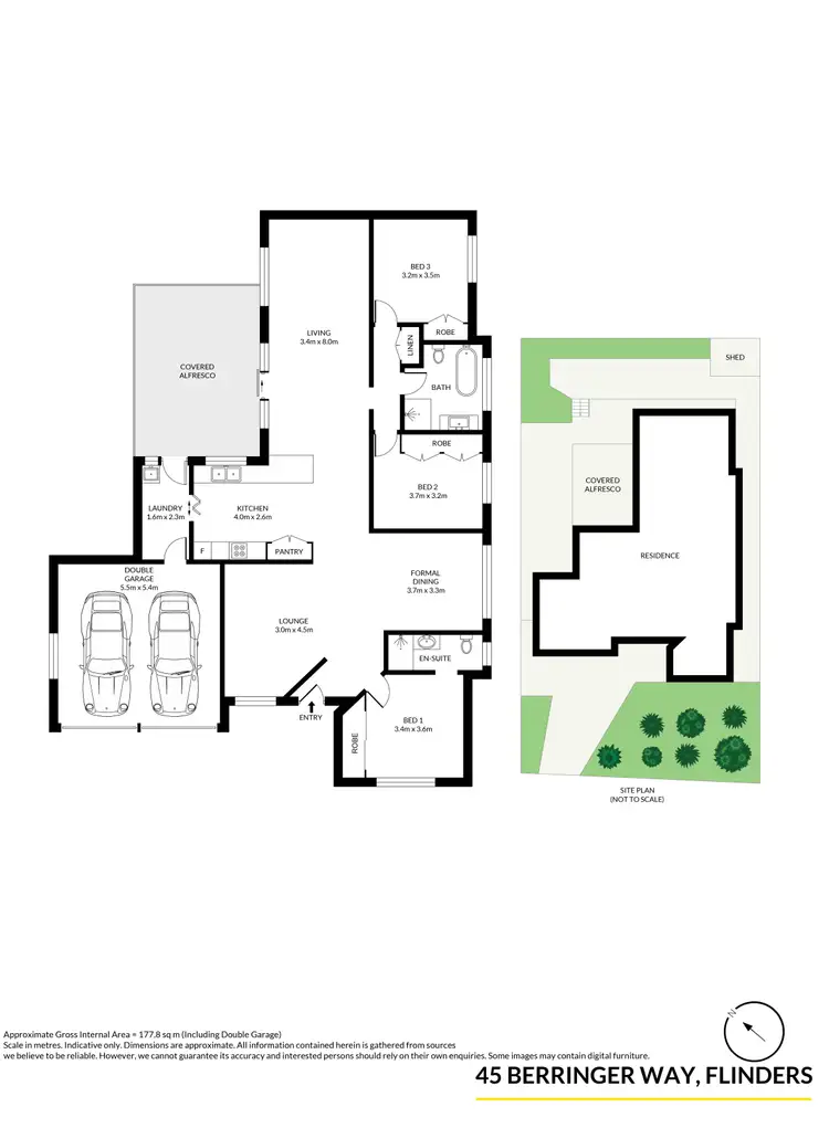 Floorplan of Homely house listing, 45 Berringer Way, Flinders NSW 2529