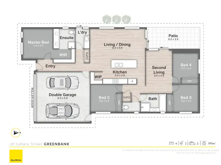 Floorplan of Homely house listing, 18 Sahara Street, Greenbank QLD 4124