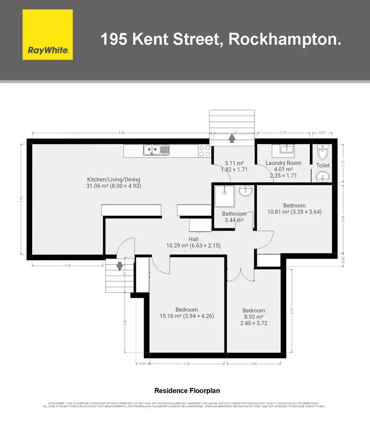 Floorplan of Homely house listing, 195 Kent Street, Rockhampton City QLD 4700