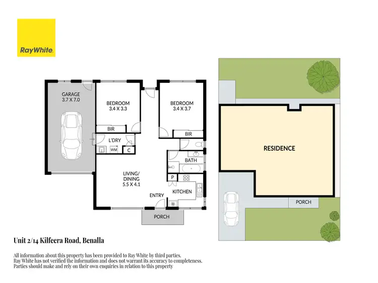 Floorplan of Homely unit listing, 2/14 Kilfeera Road, Benalla VIC 3672