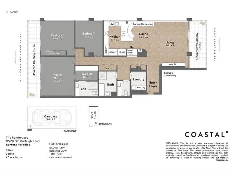 Floorplan of Homely apartment listing, 12/20 Old Burleigh Road, Surfers Paradise QLD 4217