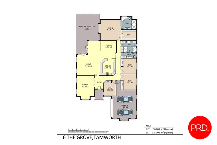 Floorplan of Homely house listing, 6 The Grove, Tamworth NSW 2340
