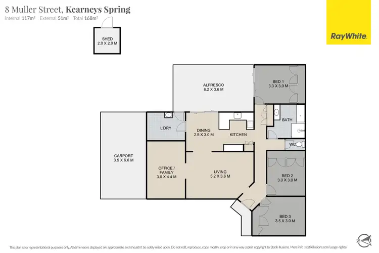 Floorplan of Homely house listing, 8 Muller Street, Kearneys Spring QLD 4350