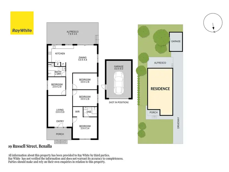 Floorplan of Homely house listing, 19 Russell Street, Benalla VIC 3672