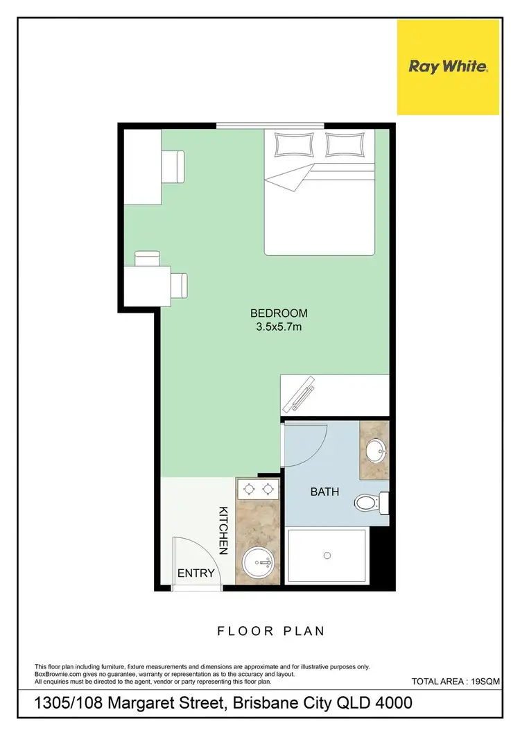 Floorplan of Homely apartment listing, 1305/108 Margaret Street, Brisbane City QLD 4000