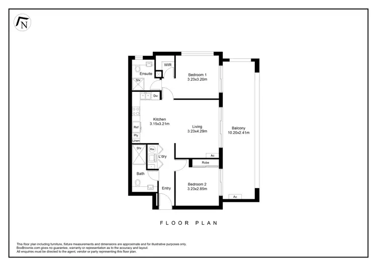 Floorplan of Homely apartment listing, 4/1 Fogerthorpe Crescent, Maylands WA 6051