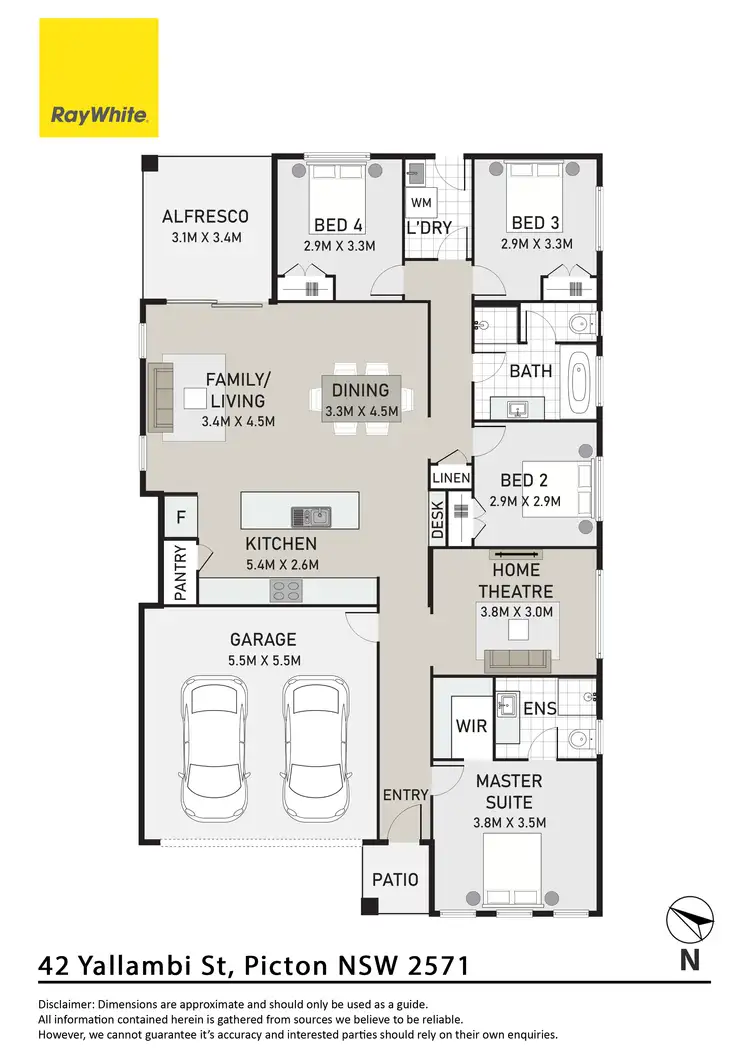 Floorplan of Homely house listing, 42 Yallambi Street, Picton NSW 2571
