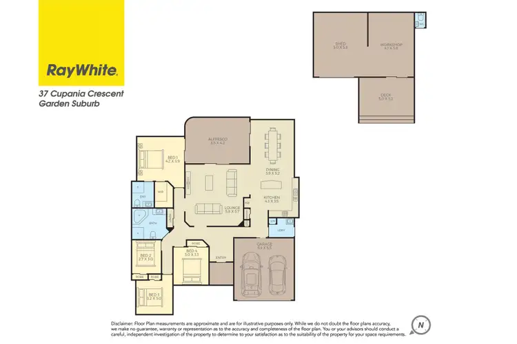 Floorplan of Homely house listing, 37 Cupania Crescent, Garden Suburb NSW 2289