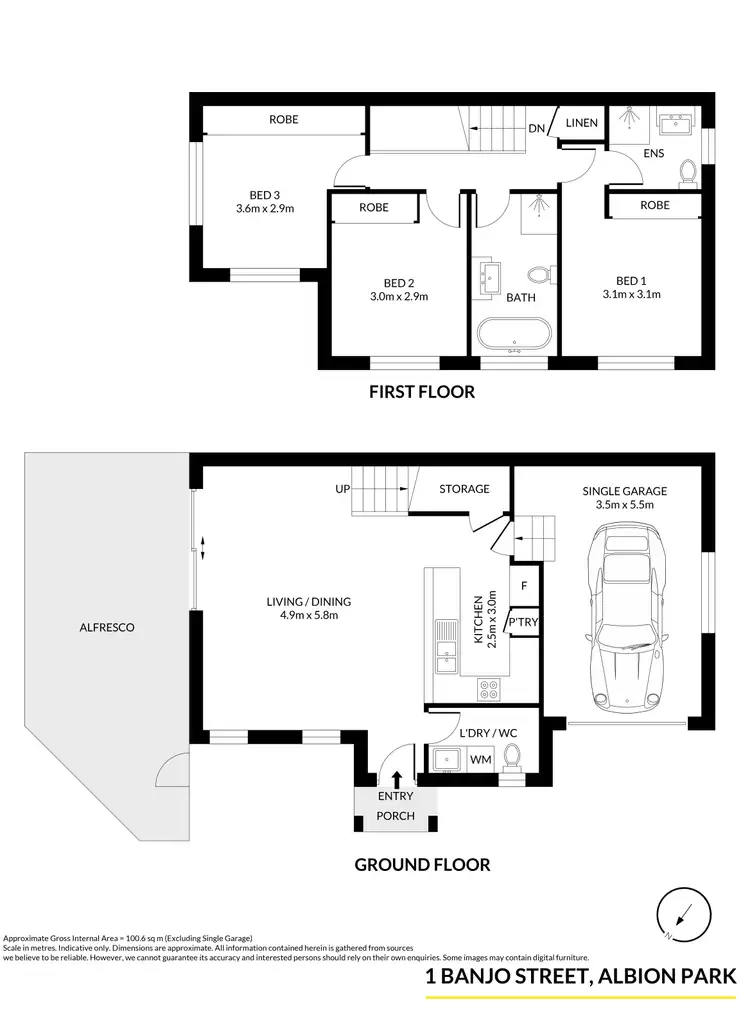 Floorplan of Homely house listing, 1 Banjo Street, Albion Park NSW 2527