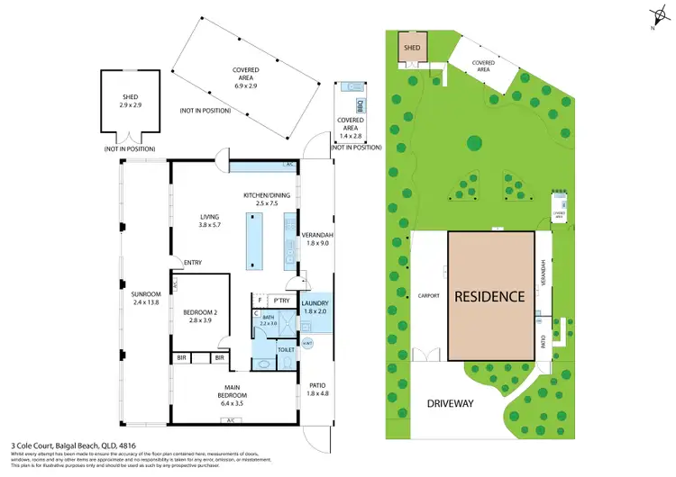 Floorplan of Homely house listing, 3 Cole Court, Balgal Beach QLD 4816