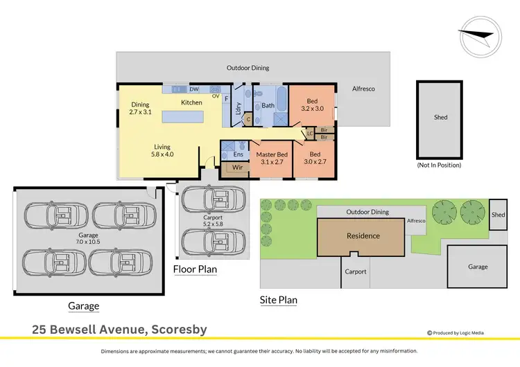 Floorplan of Homely house listing, 25 Bewsell Avenue, Scoresby VIC 3179