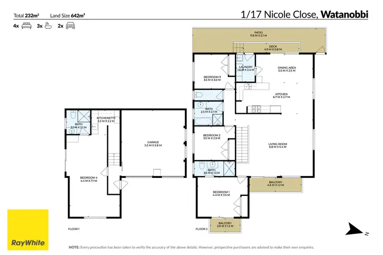 Floorplan of Homely house listing, 1/17 Nicole Close, Watanobbi NSW 2259