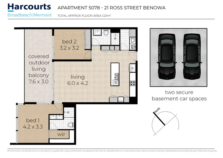 Floorplan of Homely apartment listing, 5078/21 Ross Street, Benowa QLD 4217