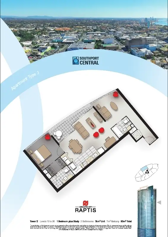 Floorplan of Homely apartment listing, 21609/5 Lawson Street, Southport QLD 4215