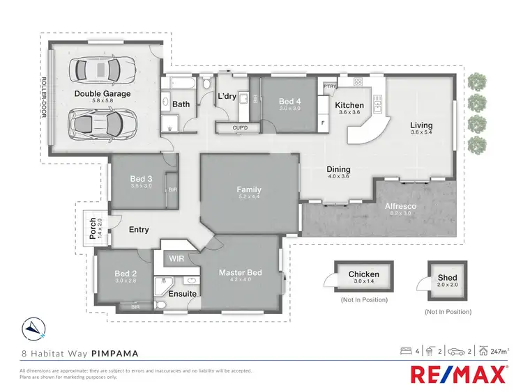 Floorplan of Homely house listing, 8 Habitat Way, Pimpama QLD 4209